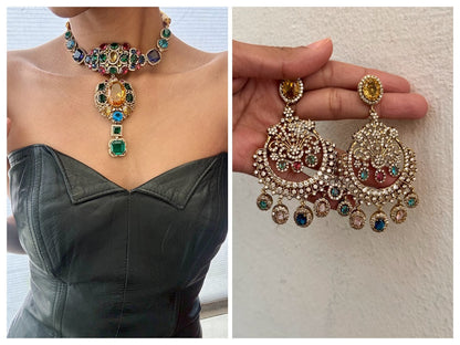 Vajra Choker & Chaandbali set