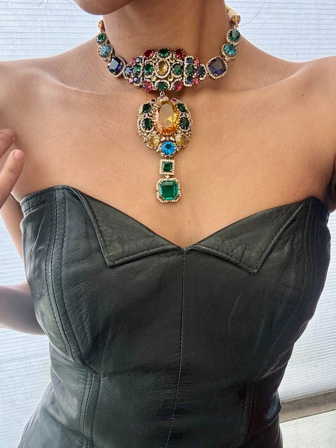 Vajra Choker & Chaandbali set