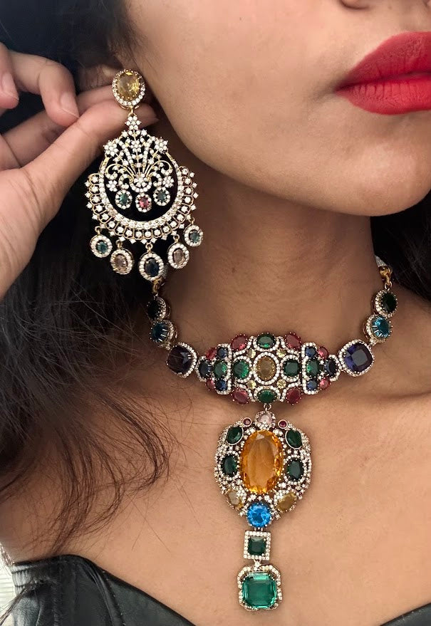 Vajra Choker & Chaandbali set