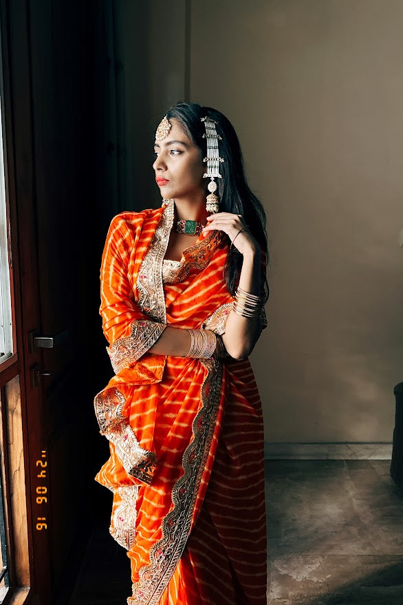 Kesariya Saree