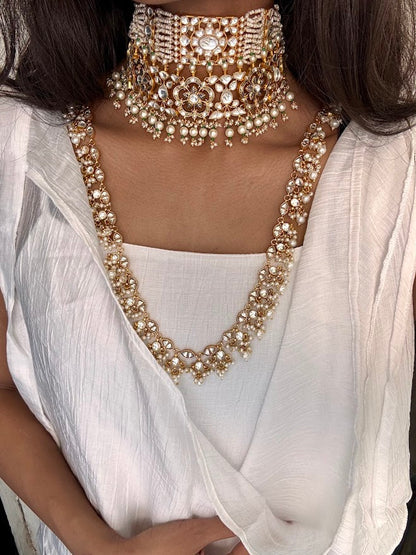 Shehnaaz Kundan Choker and Earring Set