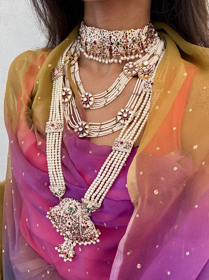 Rudrani Jadau Pearl Choker Set