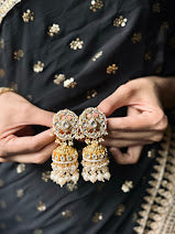 Shailja Necklace, Jhumka and Matha Tikka set