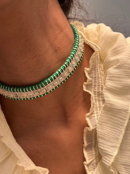 Heer Choker and Pauchi Bracelet Set