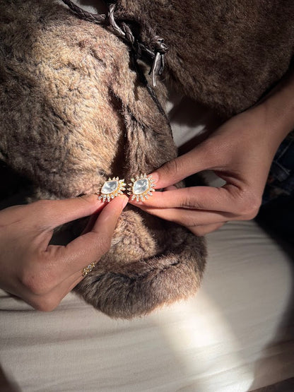 Nazia Moissanite Studs