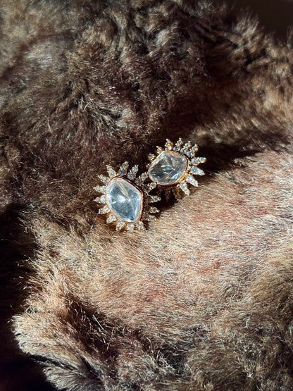 Nazia Moissanite Studs