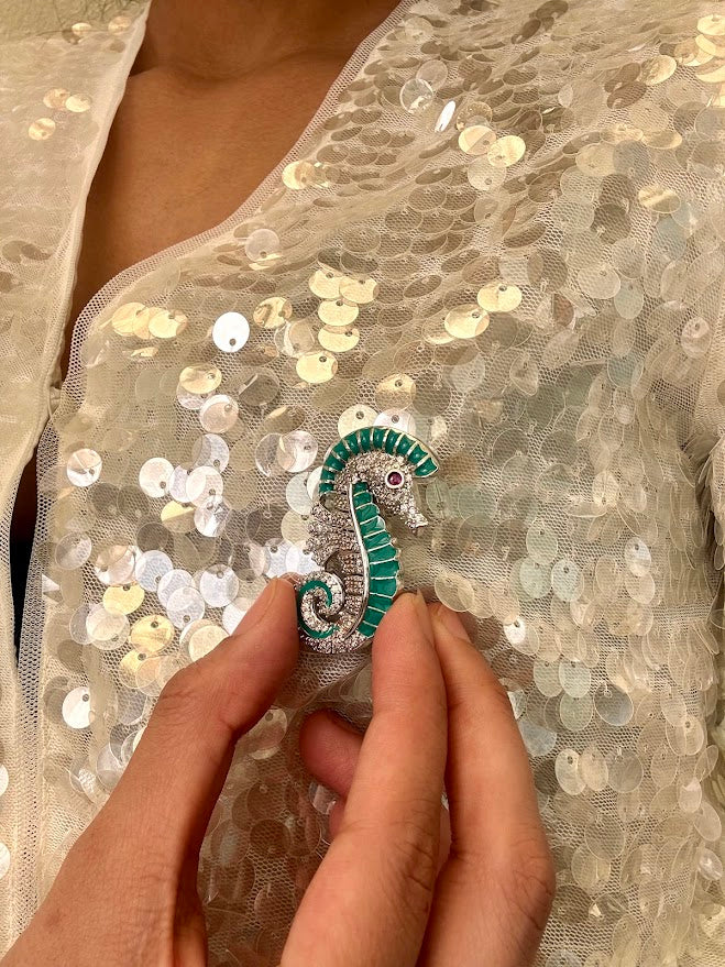Ashwameen Brooch