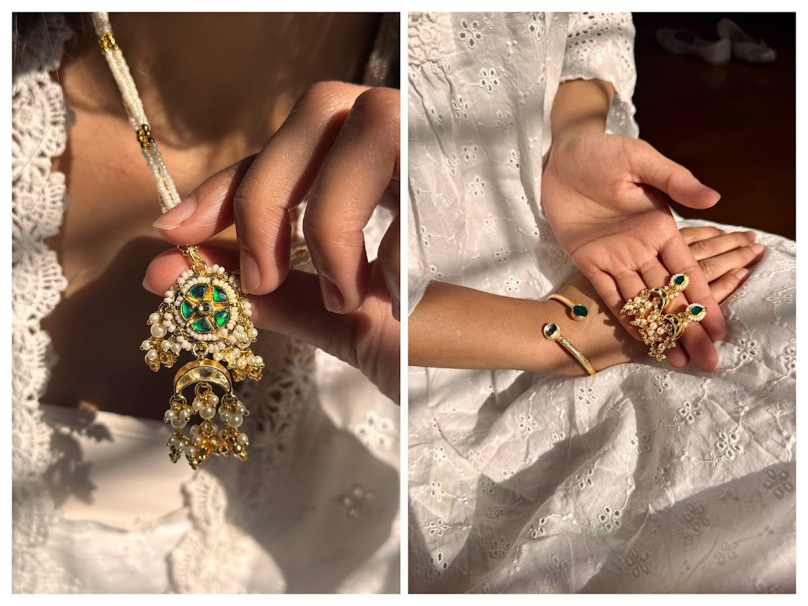 Mrinal Pendant & Earring set