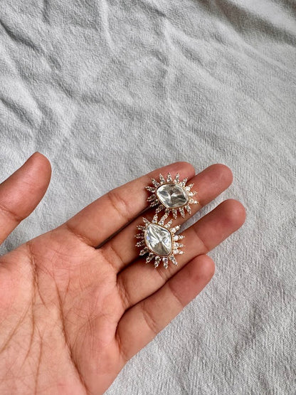 Nazia Moissanite Studs