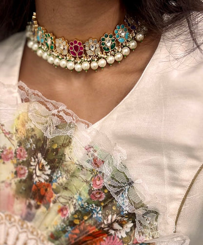 Malti Choker & Jhumka set