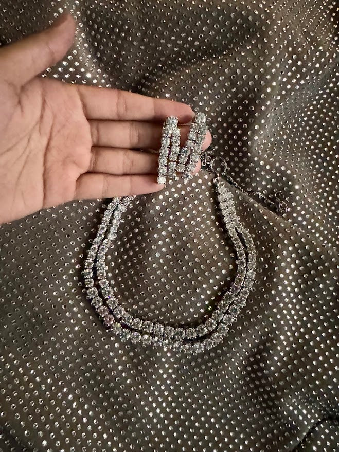 Iris Necklace and Earring set